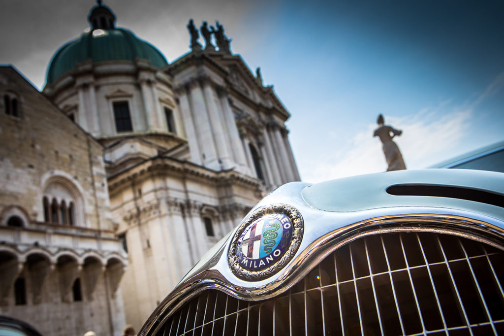 Alfa Romeo bei der Oldtimer-Rallye Mille Miglia 2018